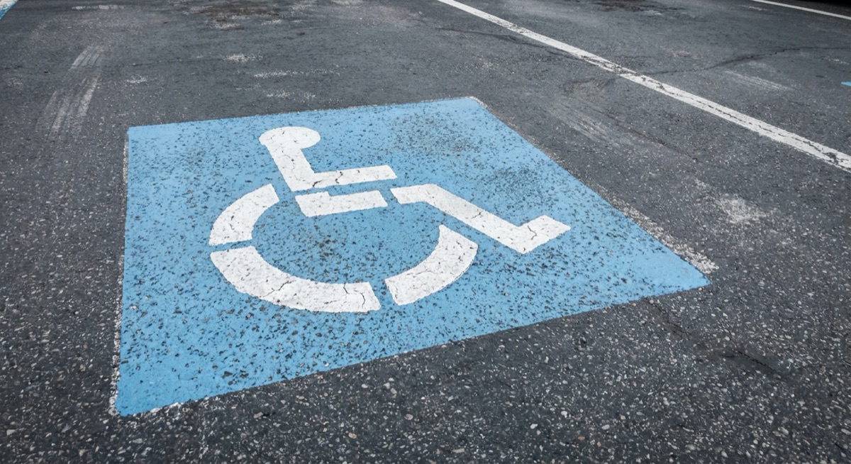 ADA handicapped parking space striping McLean VA